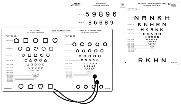 4 Near VA Tests in 1 Letter/Lea Number/Lea Symbol/Landolt C