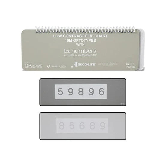 LEA NUMBERS® Low Contrast Test 10M -