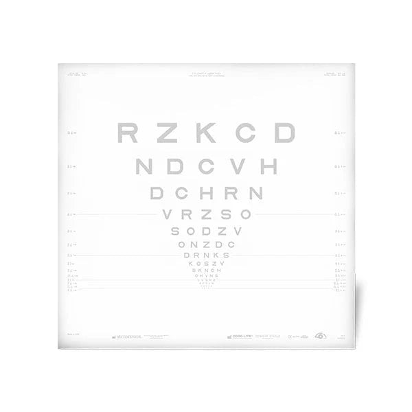 2.5% ETDRS Sloan Letter Contrast Chart for 10 Ft