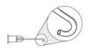 "J" SHAPPED CANNULA 25 G X 22 MM (7/8