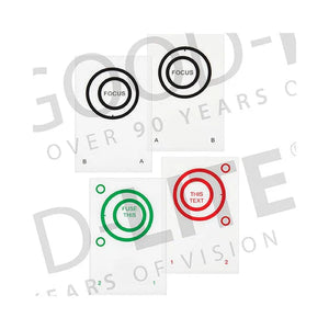 Eccentric Circles - Black-Paper, 1 Pair