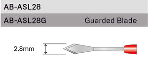 Disposable Slit Knife, 2.8 mm box 6