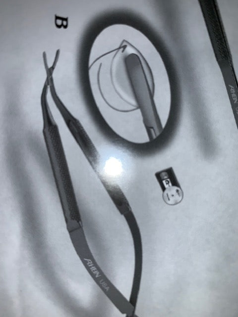 Nichamin I Foldable Lens Insertion Forceps, Titanium