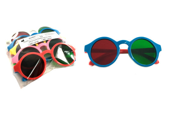 Red/Green Pediatric Glasses (6 pack)