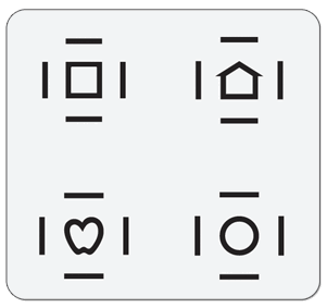 Lea Symbols Crowding Bar Response Panel