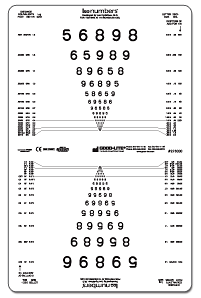 Lea Numbers Proportional Translucent Near Card