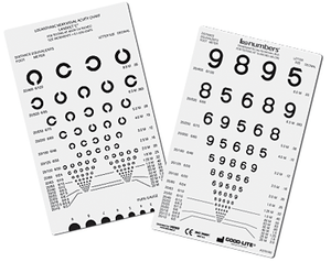 LEA NUMBERS® and Landolt C Near Vision Card