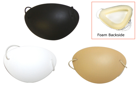 Foam Edged Eye Shield, Large,  with Elastic - Pkg of 3