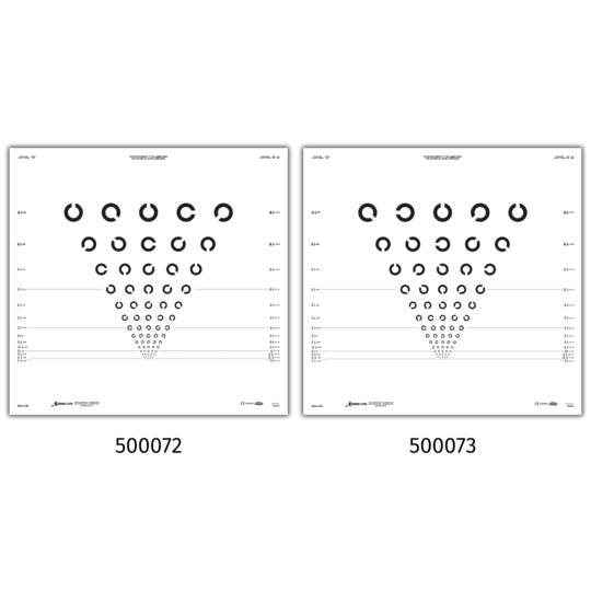 E AND C CHARTS ETDRS CLINICAL TRIAL CHART FOR ESV3000 AND ESC2000