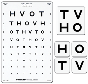 HOTV Wide-spaced Distance Chart