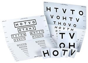 HOTV Distance Folding Pediatric Eye Chart