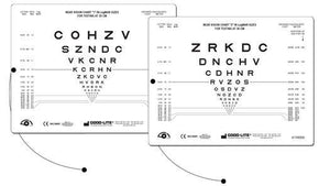 SLOAN LETTER NEAR VISION CARD FOR 30 CM TESTING