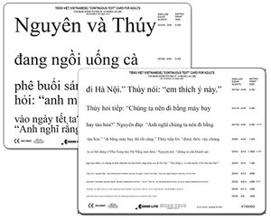 Vietnamese Continuous Text Near Card