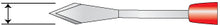 AccuSharps   2.5mm Angled Slit Knife  45 Degree Bevel Up 6/Box