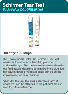 Schirmer Tear Test Color Bar