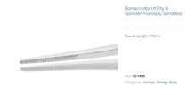 Bonaccolto Utility & Splinter Forceps, Serrated